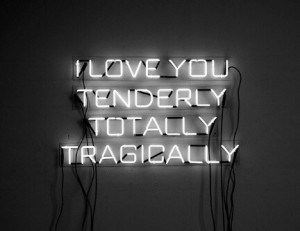 quotes indie Grunge i love you crying sign feelings teens neon tender ...