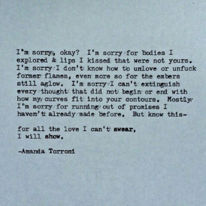 ... Amanda Torroni. Quotes, Typewriters Poems, Favorite Poems, Torroni