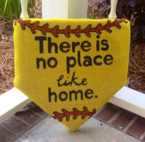 There Is No Place Like Home Plate softball by WhereTheHeartIsShop, $45 ...