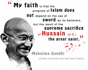 gandhi quotes about imam hussain