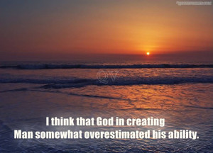 Think That God In Creating