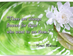 nature quote by henri matisse