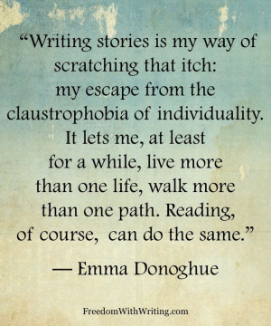 Emma Donoghue on Writing