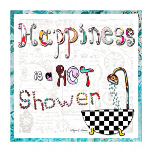 Fun Whimsical Inspirational Word Art Happiness Quote By Megan And ...