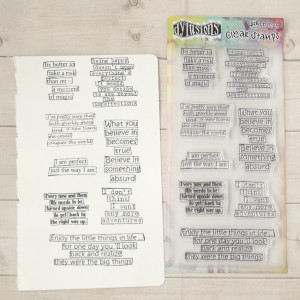 Ranger Ink Dylusions Clear Stamps - Clearly Quotes by Dyan Reaveley