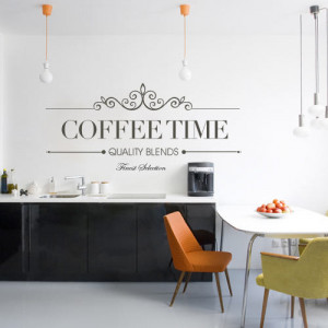 Quote Wall Housewares - Coffee Time decal