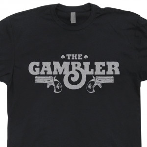 The Gambler T Shirt Poker Kenny Rogers Texas Hold 'Em Las Vegas Casino ...