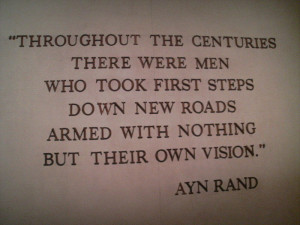 Jewish Women on the Map - Ayn Rand quote at Epcot Center