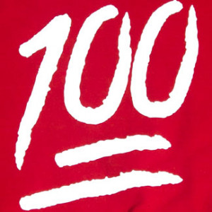100 Emoji Sign
