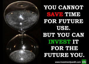 ... time to build and in investing and building wealth time should be on