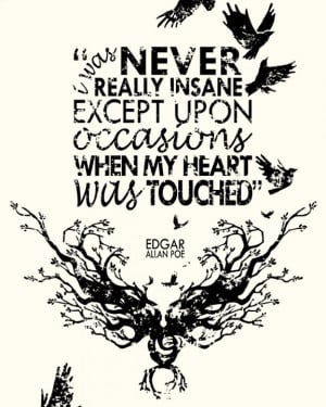 Edgar allan poe quotes on insanity wallpapers