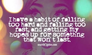 Falling in love fast and hard quotes