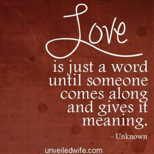 Quote: Love is just a four letter word...