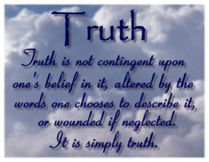 Lies are found in the World, The Truth is found in God’s Word