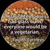 ... everyone would be a vegetarian - Paul McCartney quote POLITICAL POSTER