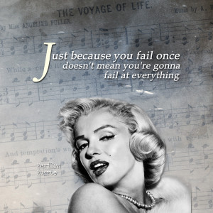 Inspirational iPad Wallpaper – Failure by Marilyn Monroe