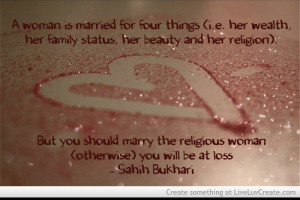 Marriage Choice Hadith