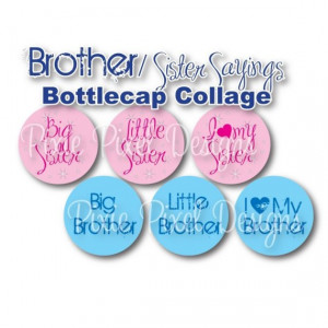 Brother Sister Sayings Bottle Cap Disc-Its Scrapbooking Boutique ...