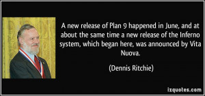 new release of Plan 9 happened in June, and at about the same time a ...