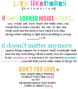 Girly Quotes \\ Poems Myspace