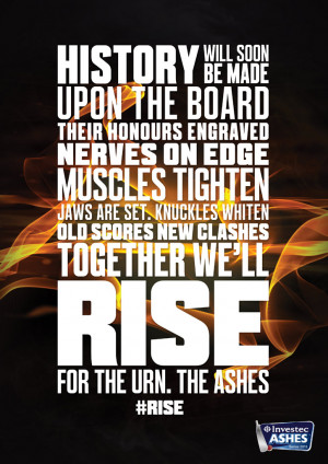 Together we'll #RISE, for The Urn. The Ashes.