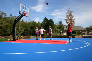 basketball court backyard