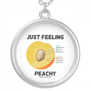 Just Feeling Peachy (Peach Anatomy) Personalized Necklace by ...