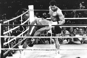 AP Photo George Foreman had little trouble with Muhammad Ali's first ...