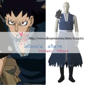 Fairy Tail Dragon Slayer Gajeel Redfox Cosplay Costume China Mainland