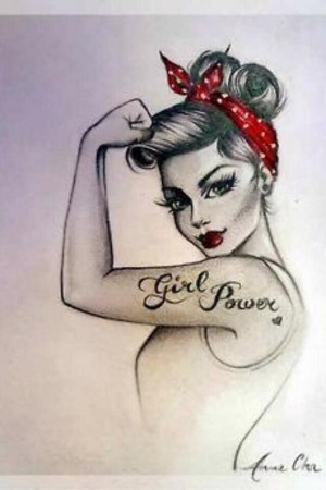 ... , Girls Power, A Tattoo, Pinup, Pin Up Tattoo, Girlpow, Pin Up Girls