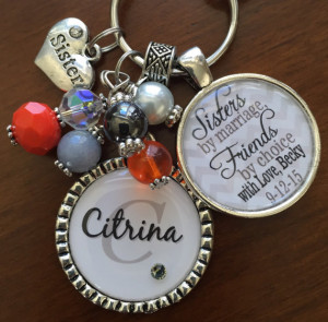 SISTER IN LAW gift, sisters by marriage friends by choice, wedding ...