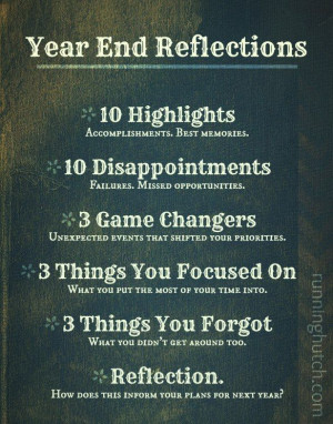 Year End Reflections