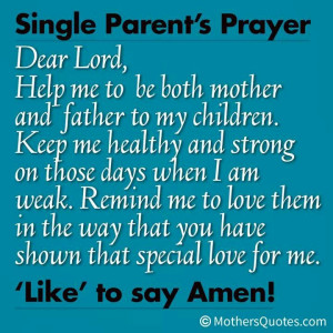 Single Parent Prayer