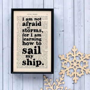 Home > Products > Little Women inspirational quote framed literary art ...