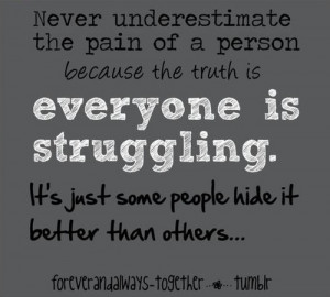 True, and I'll be here for you.