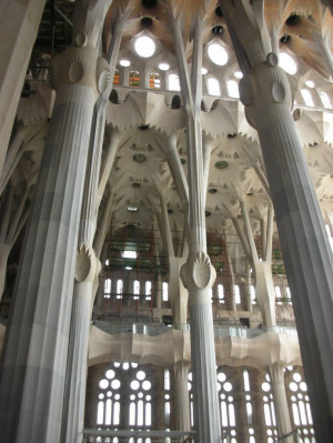 Sagrada Familia interior: Antony Gaudi, Familia Interiors, Favorite ...