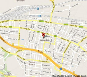 Map First impression in Cape Town CBD City Bowl Cape Town Western Cape ...