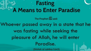 Fastin A Means To Enter Paradise (Hazrat Mohammad SAWW)