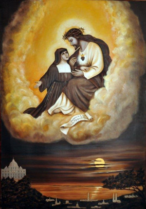 Love this Picture of Jesus and St. Margaret Mary!