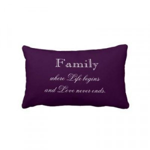 Family quotes sayings throw pillow