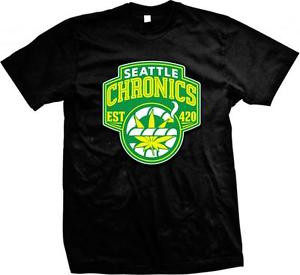 ... -Chronics-Est-420-Marijuana-Weed-Pot-Head-Funny-Sayings-Mens-T-shirt