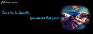 humble quote facebook cover
