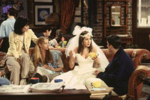 Rachel in wedding dress ( Friends )