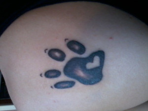 memorial tattoo for pets | pet memorial paw print tattoo | My Style ...