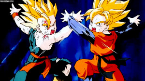 goten and trunks fusion gif piccolo goten and trunks