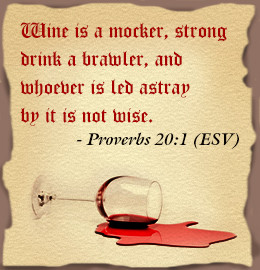 what the bible says about drinking alcohol