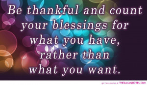 Be Thankful.....