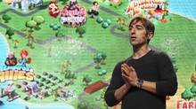 Zynga CEO Mark Pincus speaks during the Zynga Unleashed event at the ...