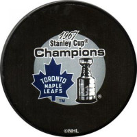 1967 Toronto Maple Leafs Stanley Cup Champions Puck