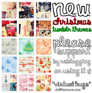 Christmas Tumblr ThemesPlease reblog :)